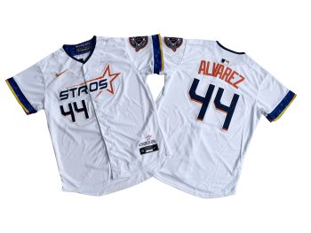 Houston Astros Yordan Alvarez Nike White 2025 City Connect Limited Player Jersey