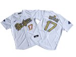 Los Angeles Dodgers Shohei Ohtani Nike White 2025 Gold Collection Limited Jersey
