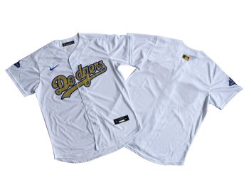 Los Angeles Dodgers Nike White 2025 Gold Collection Limited Jersey