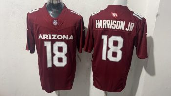 Arizona Cardinals #18 Harrison Jr Maroon Stitched Jersey