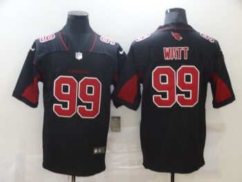 Arizona Cardinals #99 Watt Black Stitched Jersey