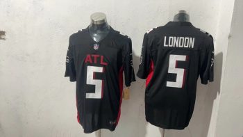 Atlanta Falcons #5 Drake London Black Stitched Jersey
