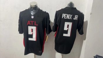 Atlanta Falcons #9 Michael Penix Jr. Black Stitched Jersey