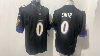 Baltimore Ravens 0 Roquan Smith Black Stitched Jersey