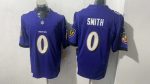 Baltimore Ravens 0 Roquan Smith Purple Stitched Jersey