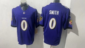 Baltimore Ravens 0 Roquan Smith Purple Stitched Jersey