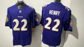 Baltimore Ravens 22 Derrick Henry Purple Stitched Jersey
