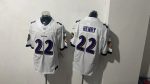 Baltimore Ravens 22 Derrick Henry White Stitched Jersey