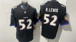 Baltimore Ravens 52 Ray Lewis Black Stitched Jersey