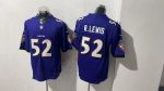 Baltimore Ravens 52 Ray Lewis Purple Stitched Jersey