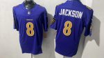 Baltimore Ravens 8 Lamar Jackson Purple Stitched Jersey