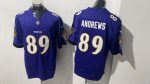Baltimore Ravens 89 Mark Andrews Purple Stitched Jersey