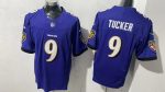Baltimore Ravens 9 Justin Tucker Purple Stitched Jersey