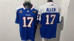 Buffalo Bills #17 Allen BlueWhite Stitched Jersey