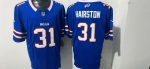 Buffalo Bills #31 Hairston Blue Stitched Jersey