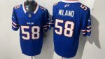 Buffalo Bills #58 Milano Blue Stitched Jersey