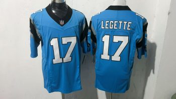 Carolina Panthers #17 Xavier Legette Blue Stitched Jersey
