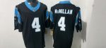 Carolina Panthers #4 Raheem McMillan Black Stitched Jersey