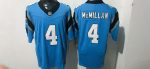 Carolina Panthers #4 Raheem McMillan Blue Stitched Jersey