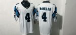 Carolina Panthers #4 Raheem McMillan White Stitched Jersey