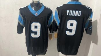 Carolina Panthers #9 Bryce Young Black Stitched Jersey