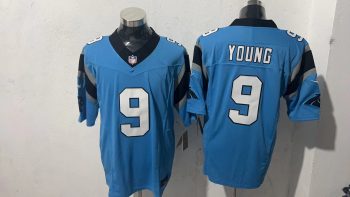 Carolina Panthers #9 Bryce Young Blue Stitched Jersey