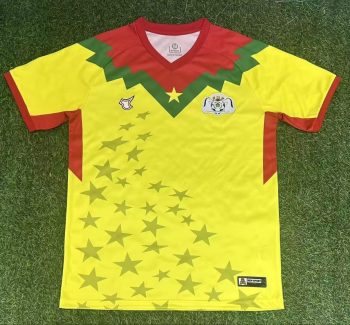 2026 Burkina Faso Yellow World Cup soccer jersey customize any name any number