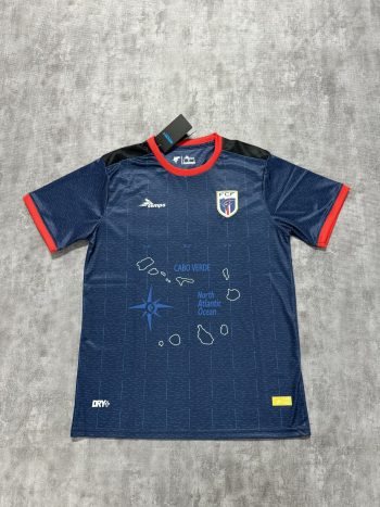 2026 Cape Verde Navy Blue with Red Trim World Cup soccer jersey customize any name any number