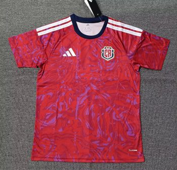 2026 Costa Rica Red with Purple Pattern World Cup soccer jersey customize any name any number