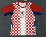 2026 Croatia Red & White Checkerboard World Cup soccer jersey customize any name any number