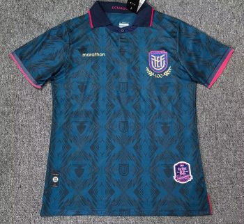 2026 Ecuador Teal Pattern World Cup soccer jersey customize any name any number
