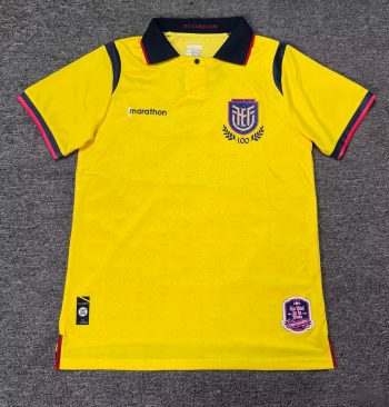 2026 Ecuador Yellow World Cup soccer jersey customize any name any number