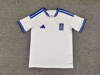 2026 Greece White with Blue Trim World Cup soccer jersey customize any name any number