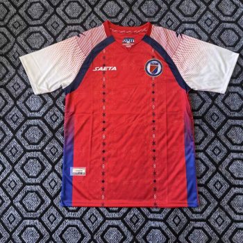 2026 Haiti Red with White Sleeves World Cup soccer jersey customize any name any number