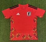 2026 Japan Red with Floral Pattern World Cup soccer jersey customize any name any number