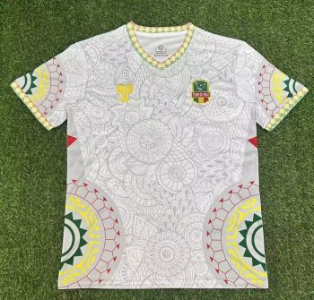 2026 Mali White with Intricate Pattern World Cup soccer jersey customize any name any number