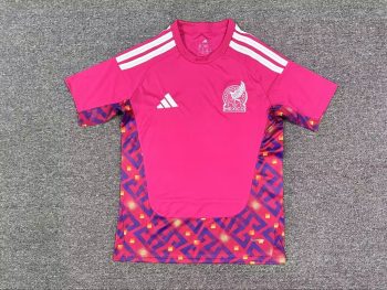 2026 Mexico Pink with Purple Pattern World Cup soccer jersey customize any name any number
