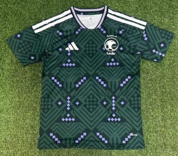 2026 Saudi Arabia Dark Green with Purple Pattern World Cup soccer jersey customize any name any number