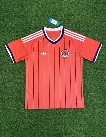 2026 Scotland Orange with Stripe World Cup soccer jersey customize any name any number