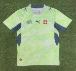 2026 Switzerland Neon Green with Pattern World Cup soccer jersey customize any name any number