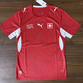 2026 Switzerland Red World Cup soccer jersey customize any name any number