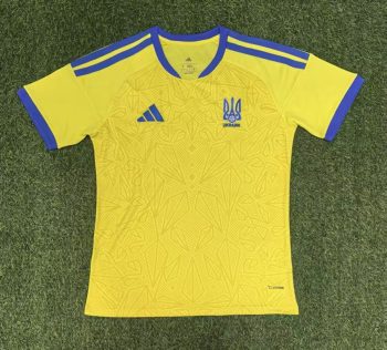 2026 Ukraine Yellow with Blue Trim World Cup soccer jersey customize any name any number