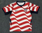2026 United States Red & White Wave Pattern World Cup soccer jersey customize any name any number