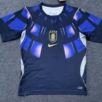 2026 Uruguay Navy Blue with Pink & Blue Pattern World Cup soccer jersey customize any name any number