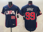 2026 World Cup Baseball USA #99 Judge Navy stitched jersey