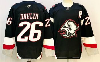 Buffalo Sabres #26 Dahlin Black stitched hockey jersey