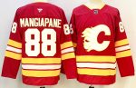 Calgary Flames #88 Mangiapane Red stitched hockey jersey