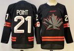 Canada #21 Point Black stitched hockey jersey