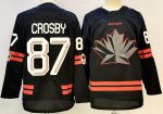 Canada #87 Crosby Black stitched hockey jersey