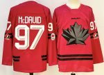 Canada #97 McDavid Red stitched hockey jersey